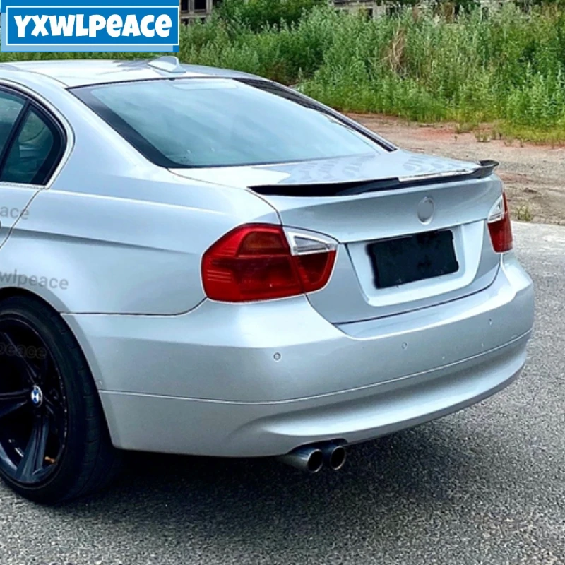 

For BMW E90 3 Series 320i 320d 2005-2011 Spoiler ABS Material M4 Style Rear Trunk Lip Spoiler Wing Car Accessories