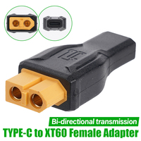 Type-C To XT60 Plug Adapter XT002 USB Transfer Adapter For Drone Connector Aircraft Model Vehicle Model PD Protocol Charging