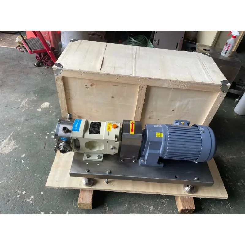 2026 Electric Chocolate Honey Transfer Pump Sanitary Rotary Gear with Lobe Impeller Pump Food Grade Filling Machine