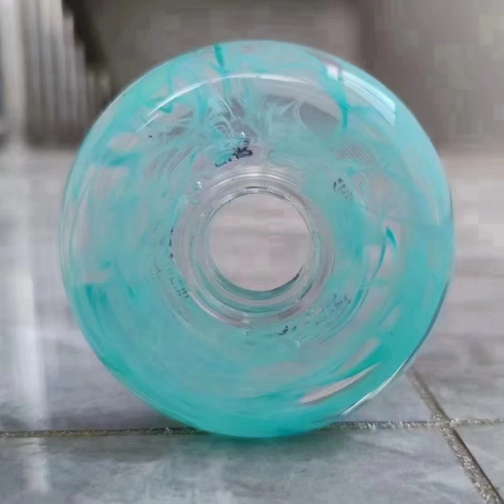 【72mm 76mm 80mm 】 85A High Rebound Slalom Wheel with Half Transparent Fashion FSK Skates Wheels for SEBA KSJ WFSC IGOR High HV HL