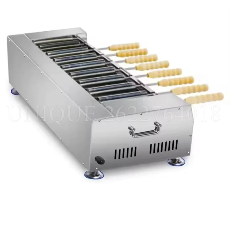 220v/110v 8/16 Rollers Commercial Kurtos Kalacs Donut Ice Cream Cones Maker Chimney Cake Rolls Grill Oven Machine