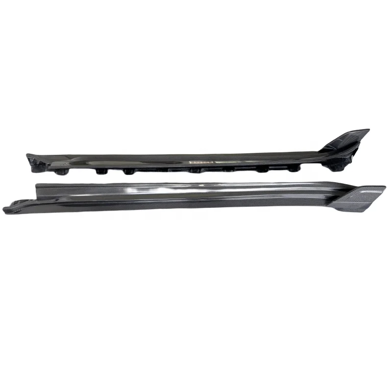 Hot-Selling for Porsche Taycan Upgrade Tech Style Carbon Fiber Side Skirt Body Kit