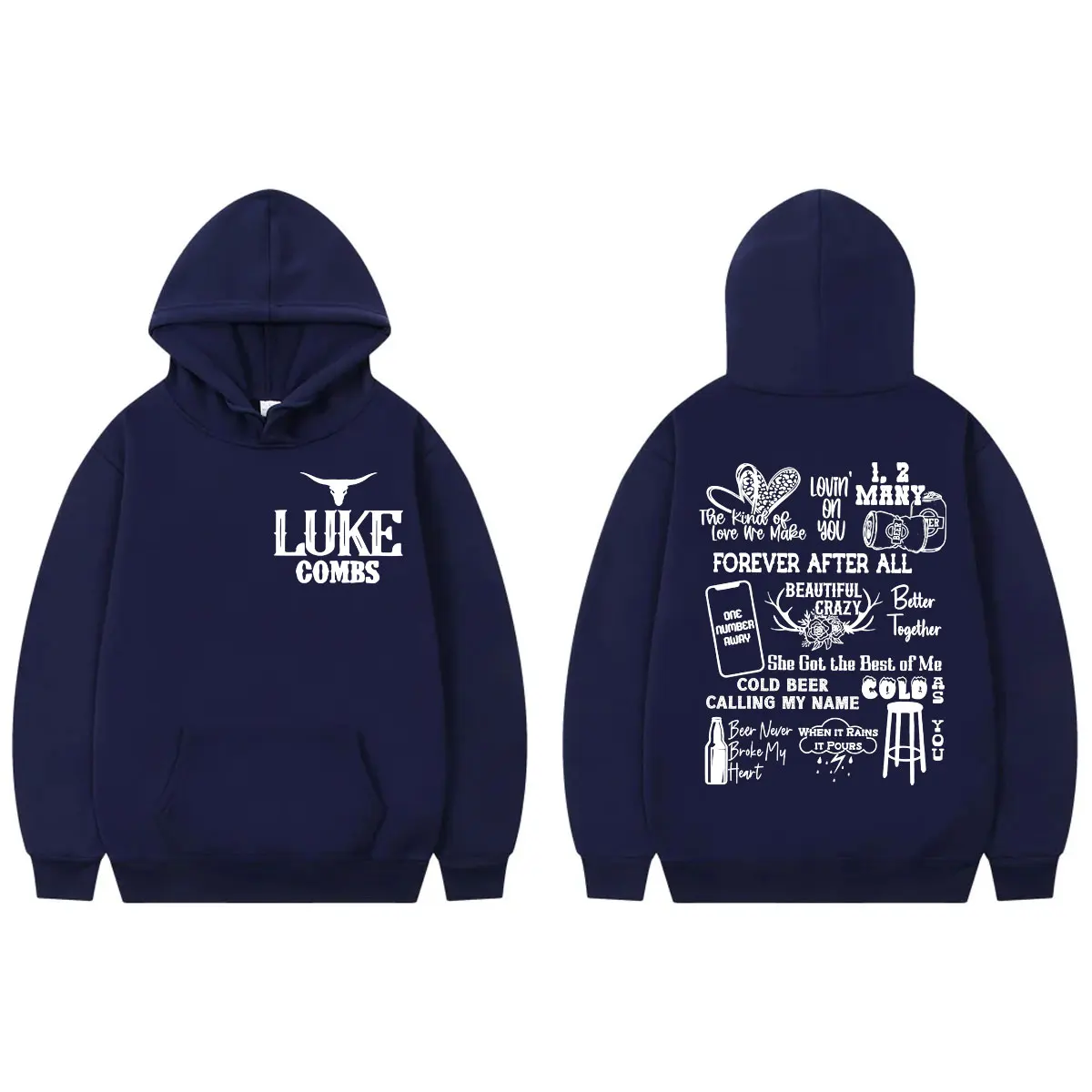 Country Singer Luke Combs Word Tour Hoodies Men Women Fashion Casual Long Sleeve Sweatshirts Hip Hop Vintage Oversized Pullovers