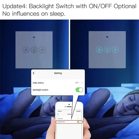 Smart Wall Touch Light Dimmer Switch Tuya Wifi Smart APP Multi-Control Remote Voice Control Timer Work with Alexa Google Home