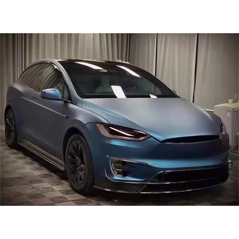 

For Model X 2016-2022 High Quality Carbon Fiber Front Bumper Lip Spoiler Kit