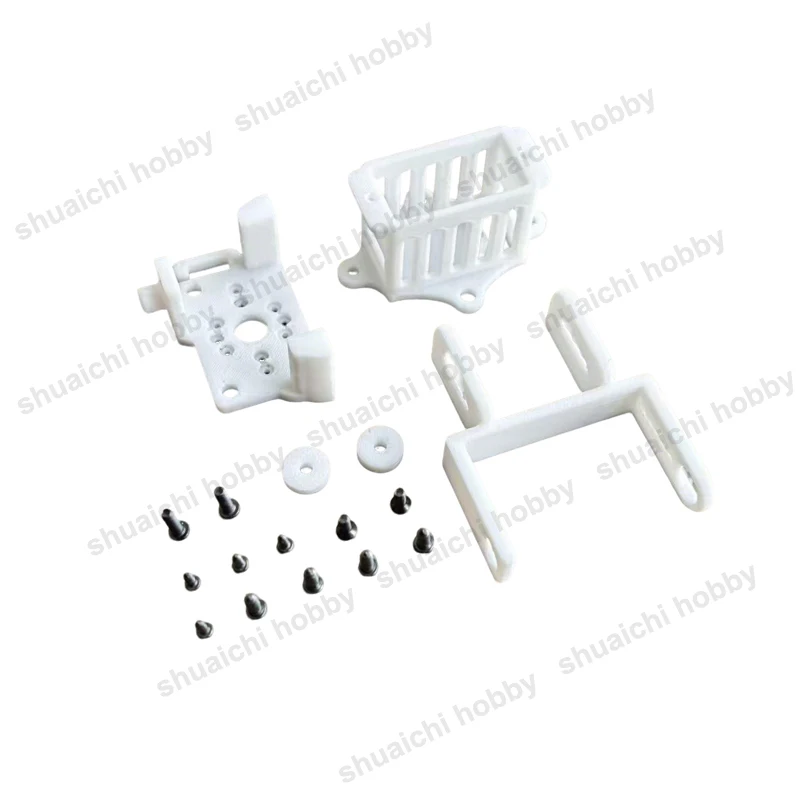 1Set Braket Pemasangan Gimbal Dua Sumbu 19X19Mm Dudukan Kamera Kontrol Servo 9G Cetak 3D Ringan untuk Aksesori Drone RC FPV