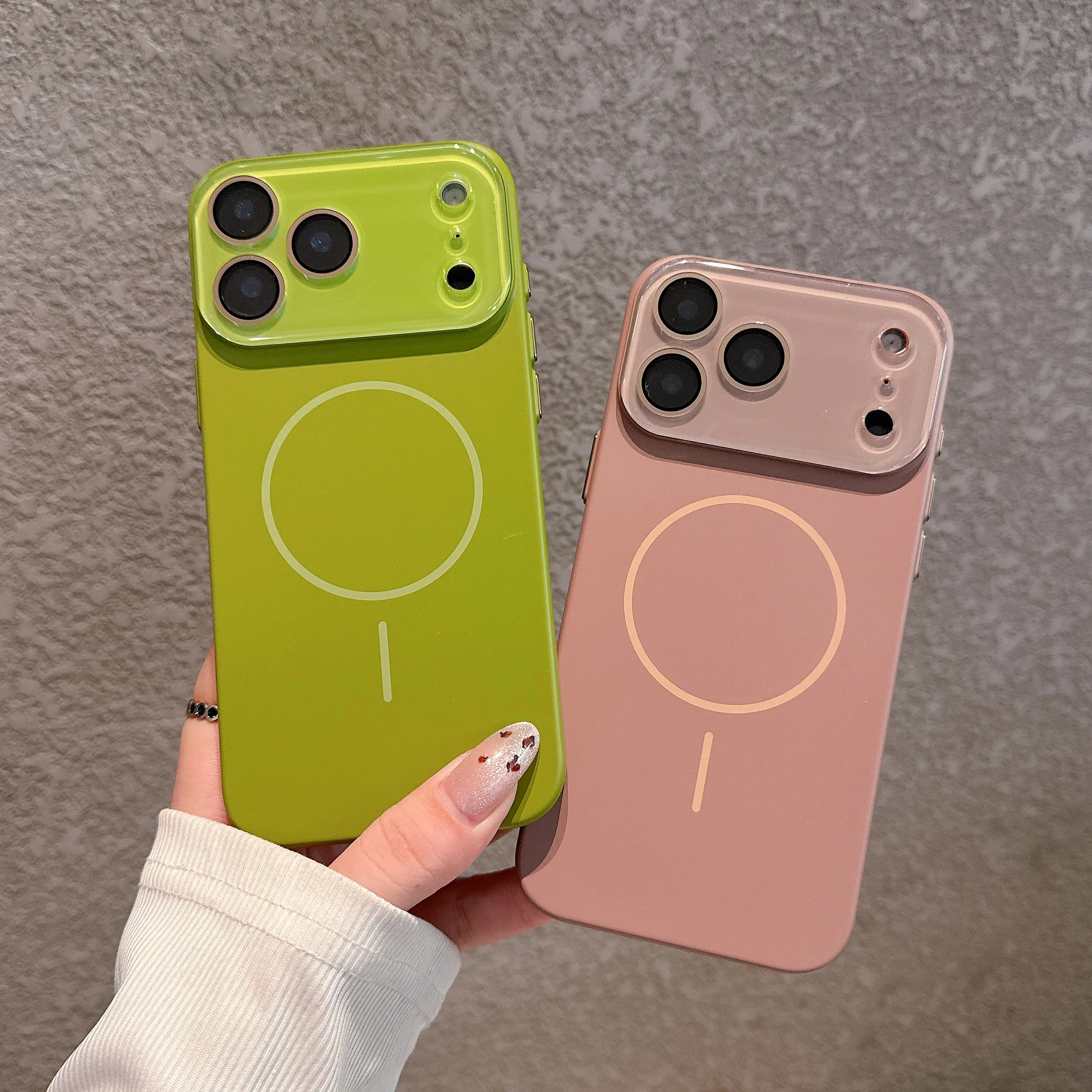 For Iphone 17Promax Soft Magnetic Wireless Charging Compatible Sleek Camera Lens Frame Shockproof Full Body Cover 16 15 14 13