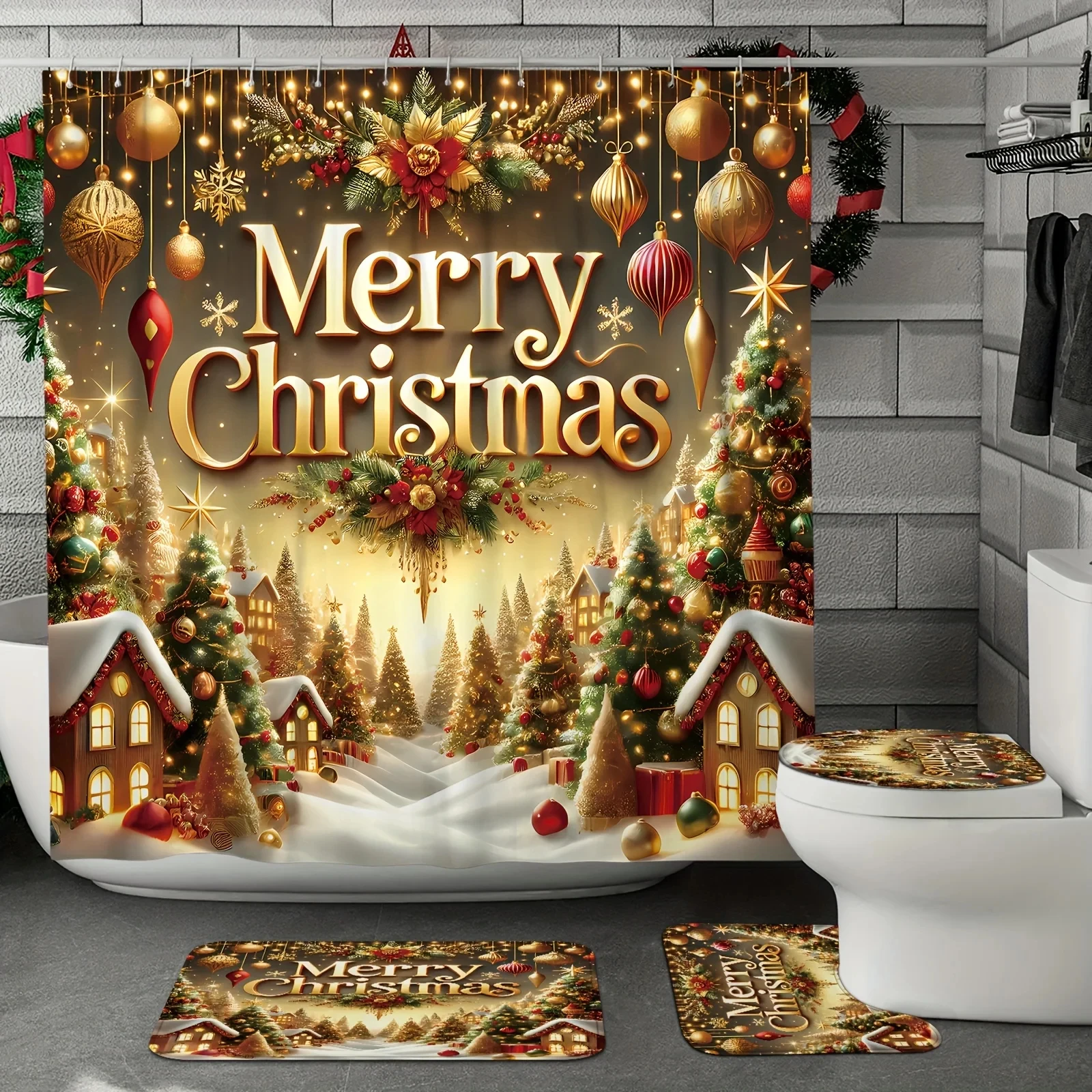 4Pcs Christmas Tree… - image