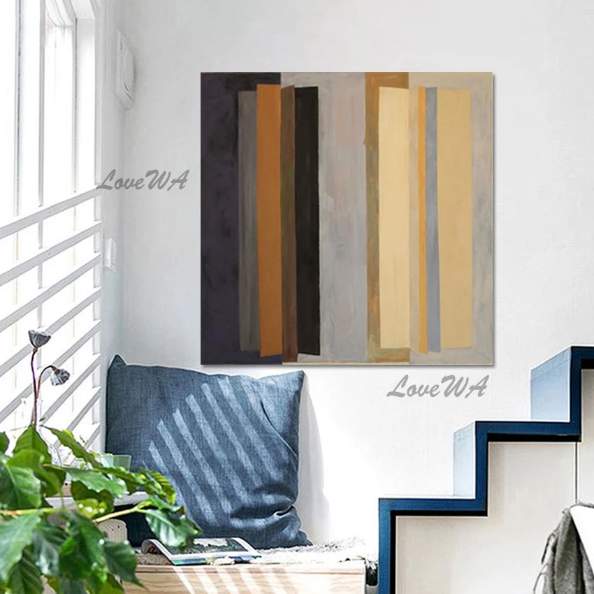 

Acrylic Painting Artwork Geometry Texture Design Abstract Frameless Hot Selling Canvas Art Modern Wall Pictures For Living Room