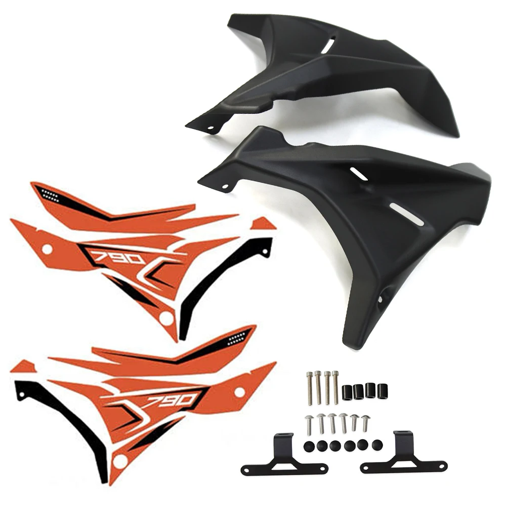 Motorcycle Front Fairing Side Panels Wind Deflector Windscreen Plate Cover For 790 890 ADV Adventure R S 2022 2023 2024