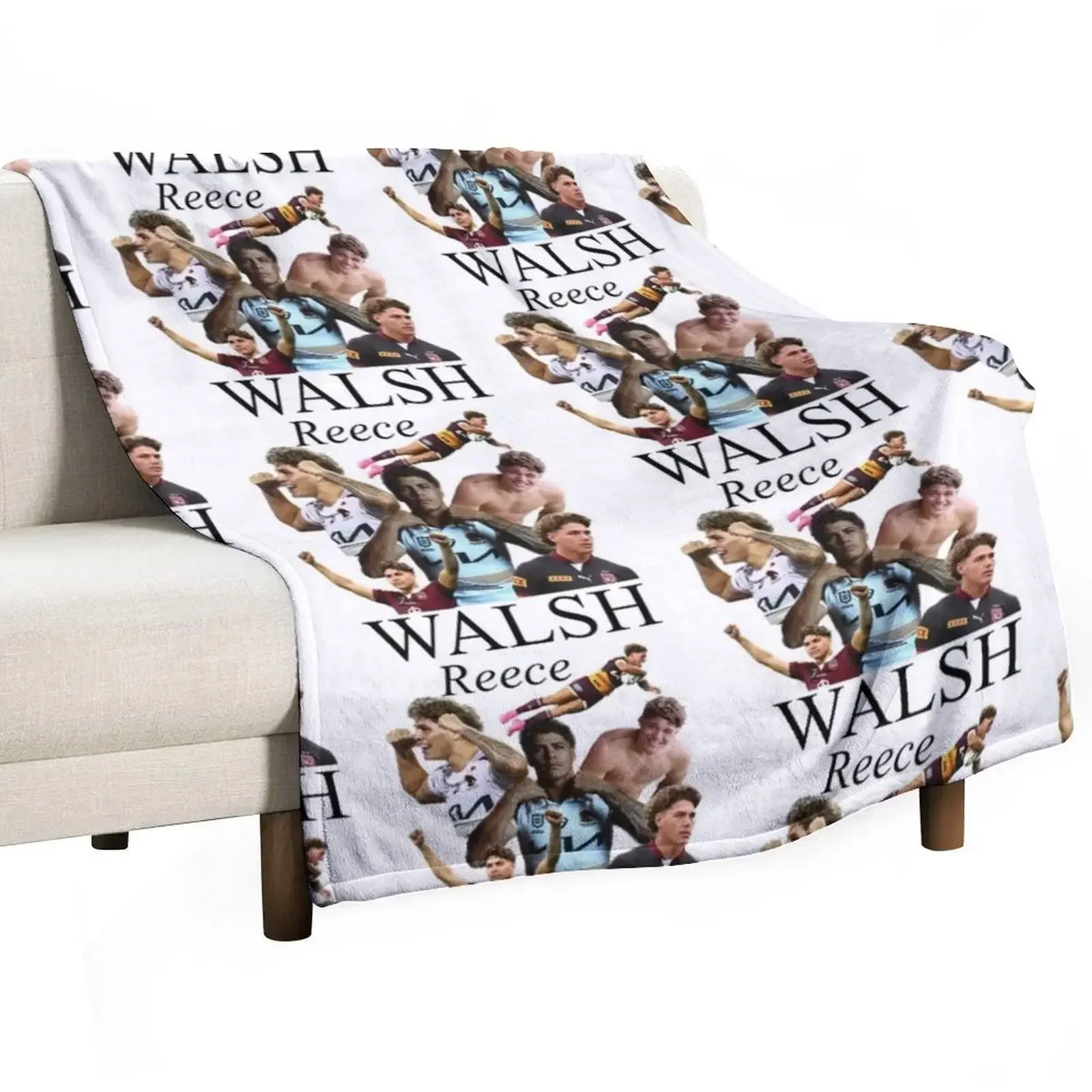 Reece Walsh collage Throw Blanket sofa bed For Decorative Sofa Blankets