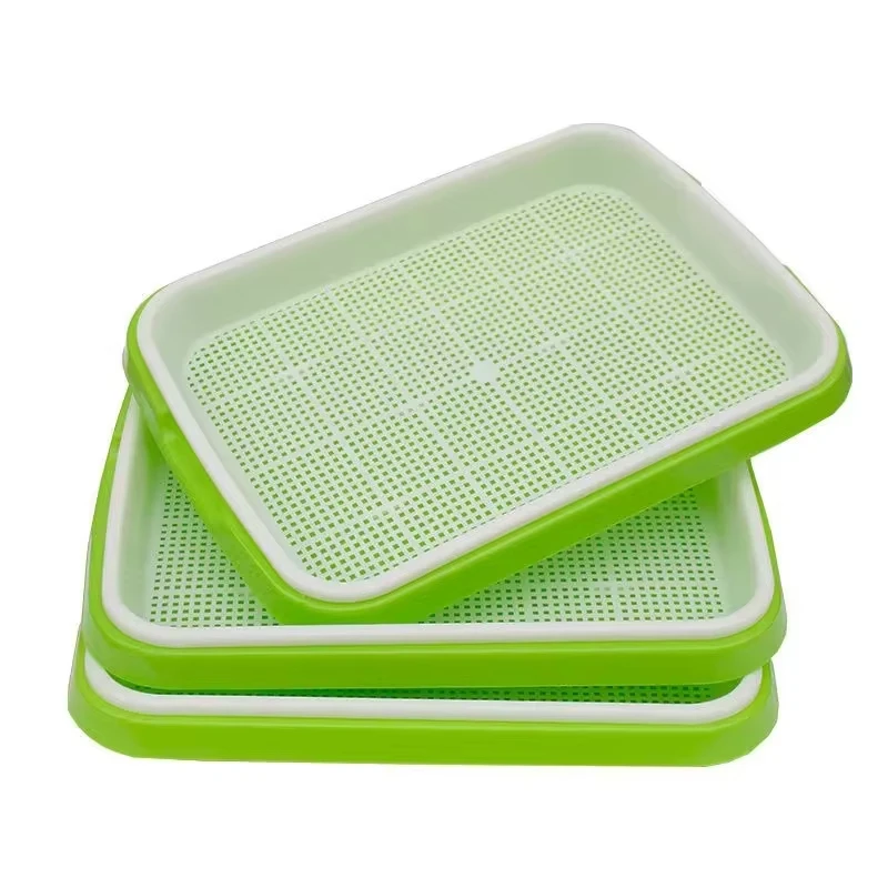 1Pc Portable Soilless Hydroponic Tray Home Balcony Garden Pet Grass Bean Seedling Sprout Growing Cultivation Accessory
