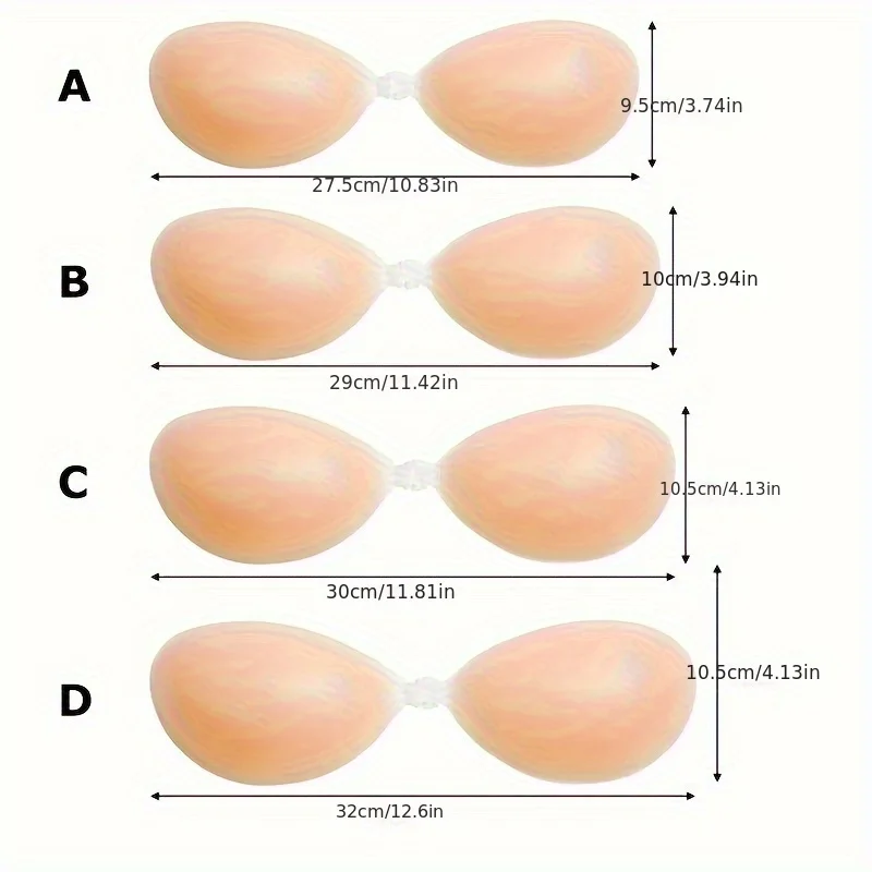 Silicone breast patch silicone invisible bra thickened push-up breast patch bra strapless underwear silicone bra