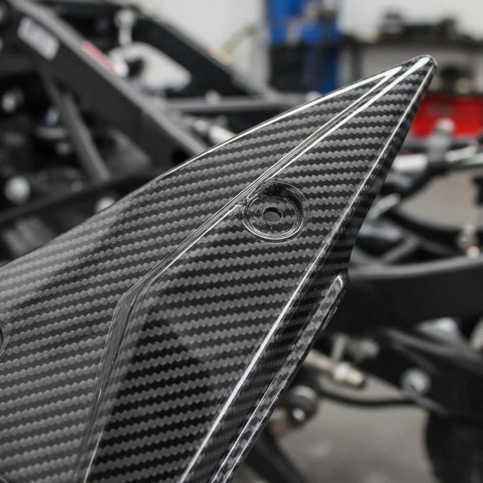 

2 Pieces Side Fairing Panel Set Predrilled Left Right Side Panels Motorcycle Fairing Cover Angular Mounting Panel Kit