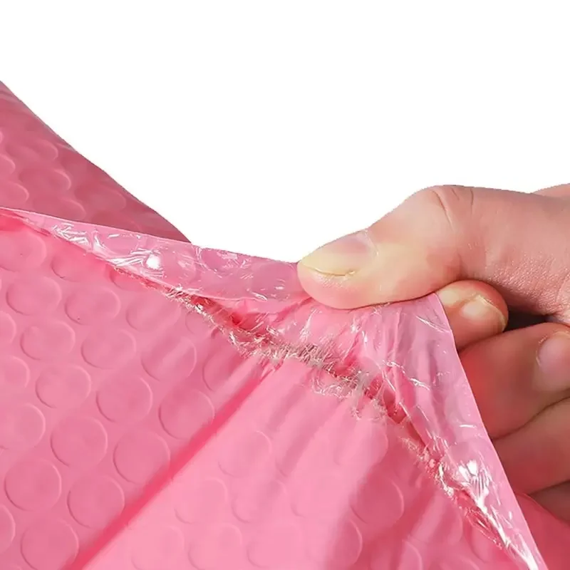 Multi Sized Black/Pink Bubble Envelope Waterproof  Self Seal Padded Bubble Mailers Shipping Packages for Jewelry Makeup Supplies