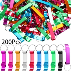 200Pcs Bottle Opener Keychains Keyrings Wedding Gift Wedding Favor
