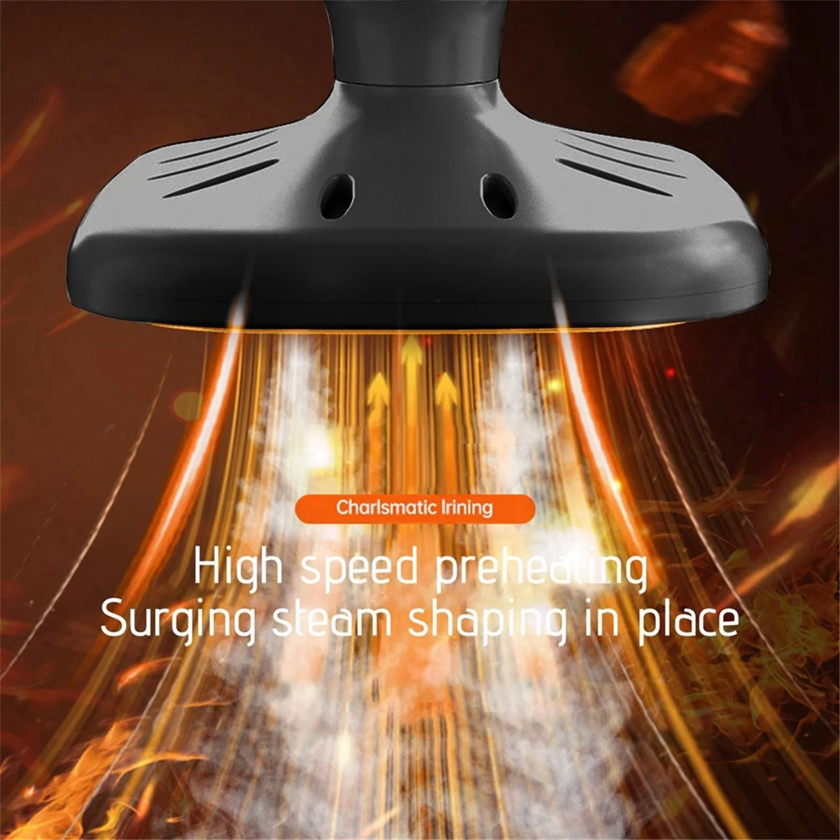 باخرة محمولة للسفر ملابس ، مكواة بخار صغيرة ، درجة مئوية ، مكواة بخار محمولة باليد للملابس النسيجية ، سوداء