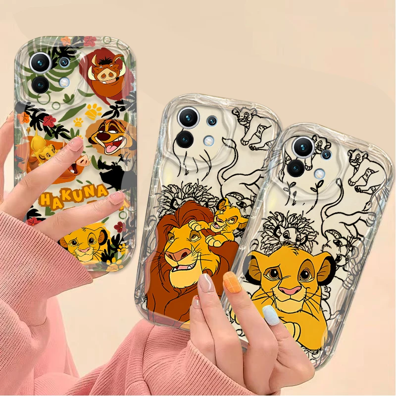 Cartoon Disney Lion King Case For Xiaomi 14T 13T 12T 13 12 11 11i Lite 5G 10T POCO X5 X6 Pro X3 NFC X4 GT F3 F4 F5 F6 M6 M5S C65