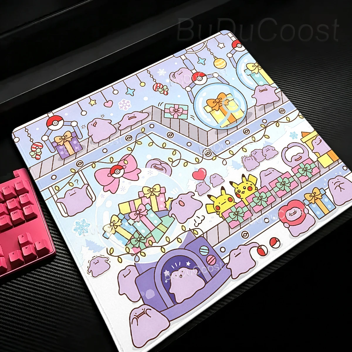 Small Mousepad Cute Ditto Rubber Mouse Pad Esports Gamer PC Keyboard Playpad Desktop Decoration Rug Pokemon Mat Desk accessories