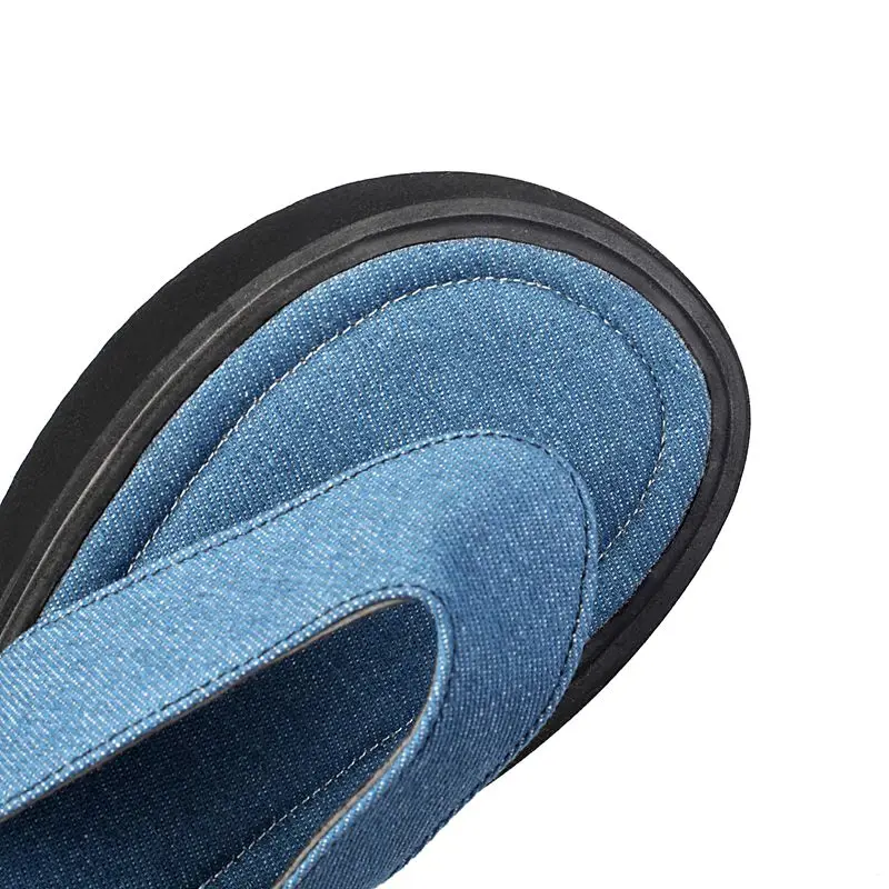 ORCHA LISA 2026 New Design Women Sandals Clip Toe 4.5cm Thick Heel Belt Buckle Two Way Wear Plus Size 43 45 Leisure Daily Style