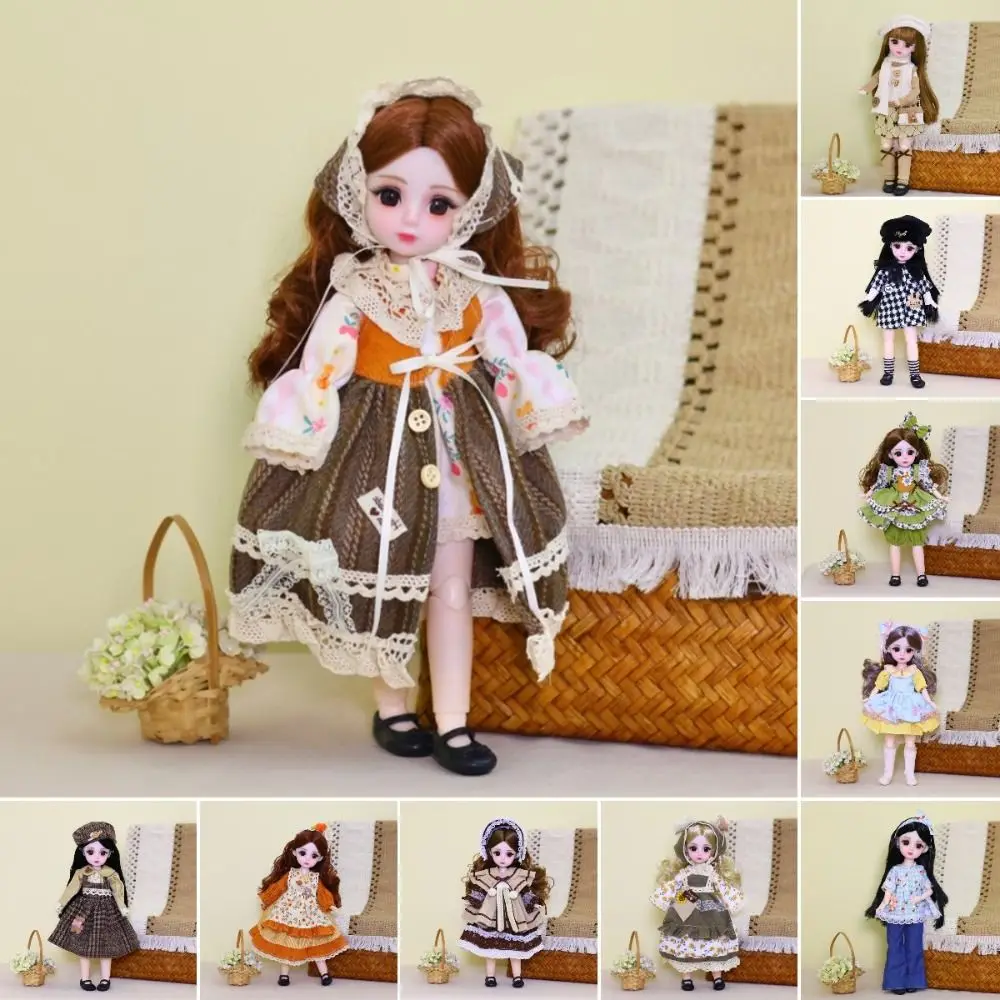 1/6 SD 30cm Bjd Doll with Clothes Attractive Eyes Long Hair Princess Dress Up BJD Dolls Elegant Anime