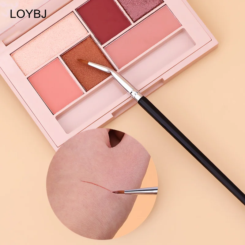 LOYBJ Multi Purpose Eyeliner Brush Fine Concealer Brush Tear Trough Lying Silkworm Outline Brush Eye Liner Detail Makeup Tools