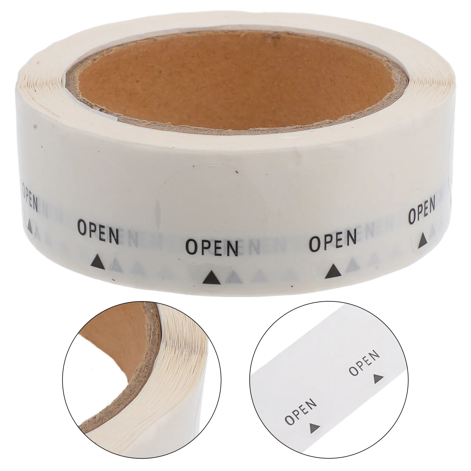 

1000Pcs Clear Circle Label Stickers Easy Peel Seal Residue Free Waterproof Open Labels for Packaging Shipping Envelopes Bottles