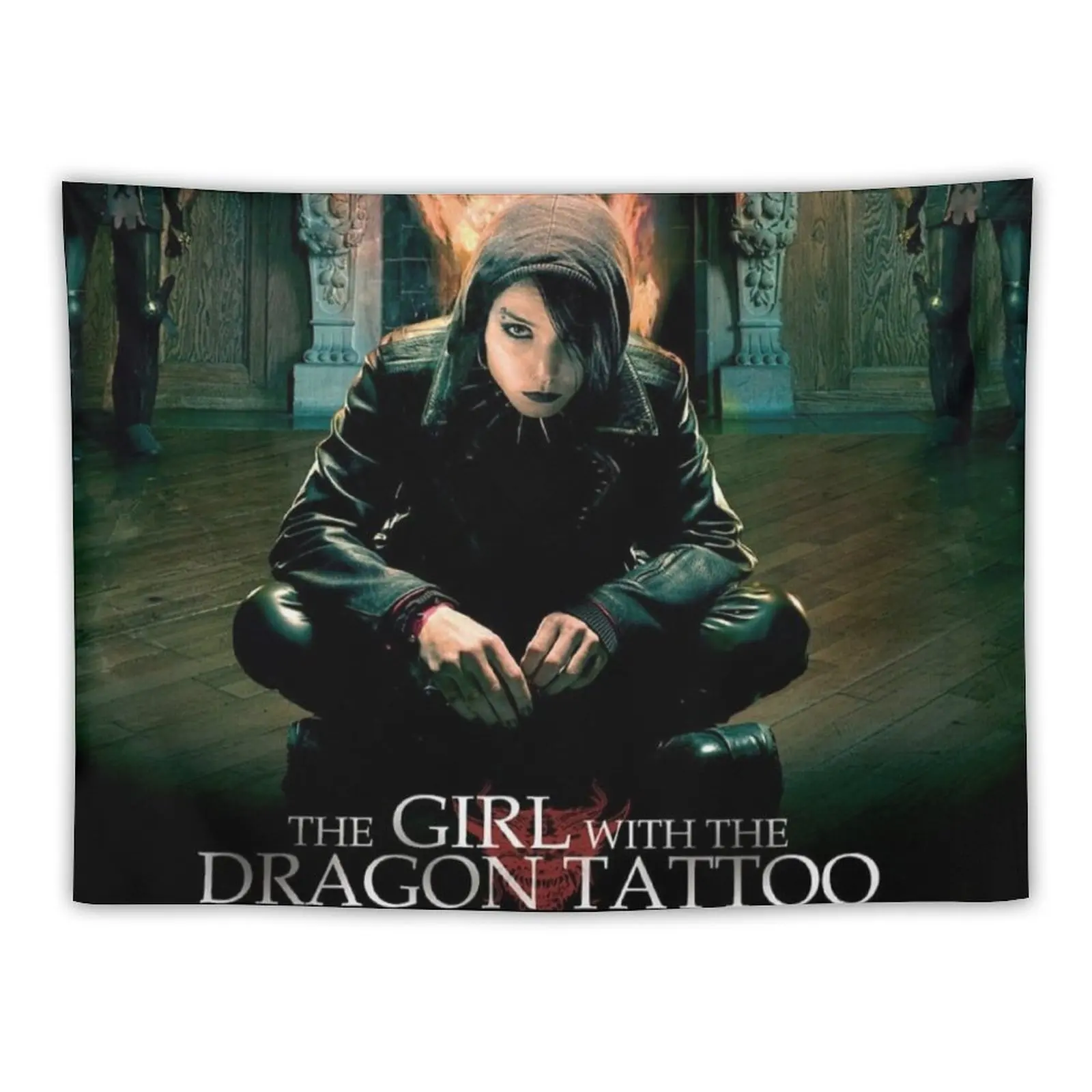 

New The Girl with the Dragon Tattoo Tapestry Wallpaper Bedroom Room Decoration Accessories Decorative Paintings