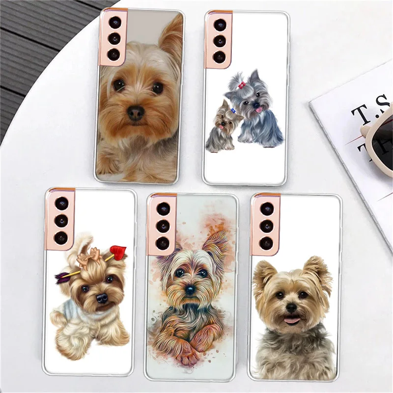 Yorkshire Terrier Yorkie Dog Pet Animal Phone Case For Samsung A15 A25 A35 A55 Galaxy A70 A50 A40 A30 A20 A20E A20S A05S M12