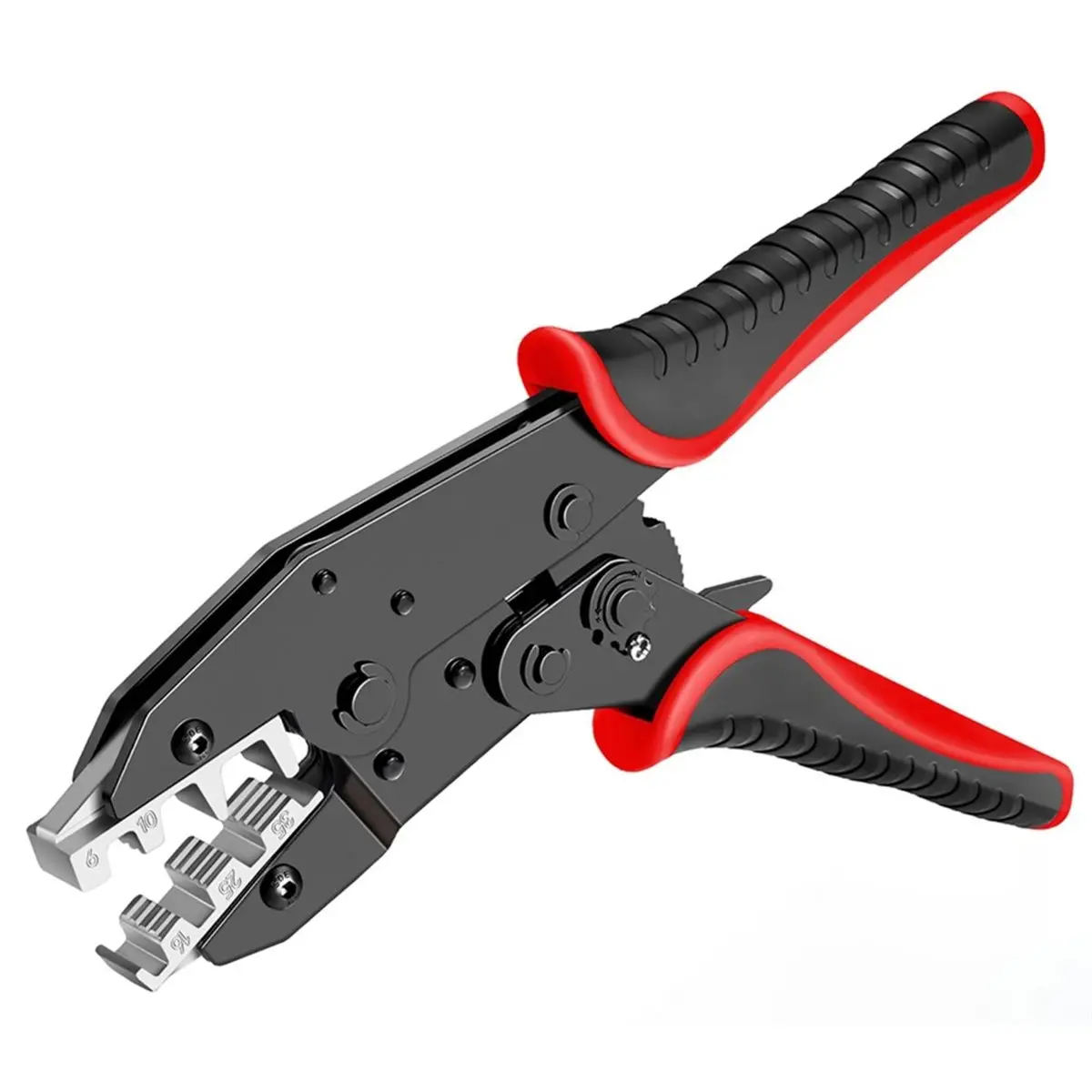2026 New Crimping Tool for Sleeves Ferrule Terminals - Ratcheting Wire Crimpers - AWG 10-2 (6-35mm²) - Ratchet Terminal Crimper