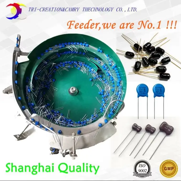 

paper capacitoer vibratory bowl feeder,SUS304 multi function paper condenser sorter,dia.620mm customiable