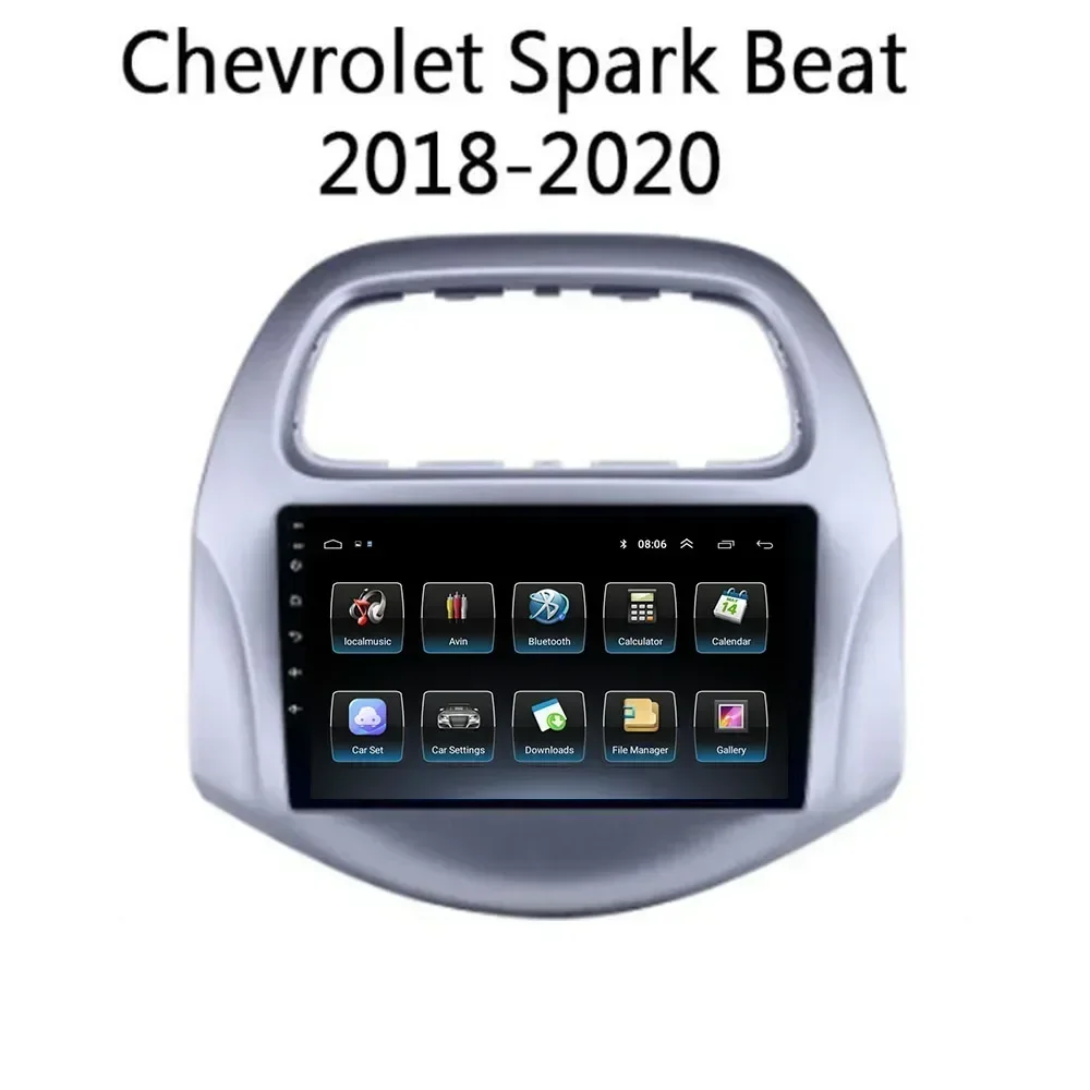 Android 13 รถวิทยุสําหรับChevrolet SPARK Beat 2019 2020-เครื่องเล่นมัลติมีเดีย 2 Din CarplayสเตอริโอGPS DVD Head Unitกล้อง