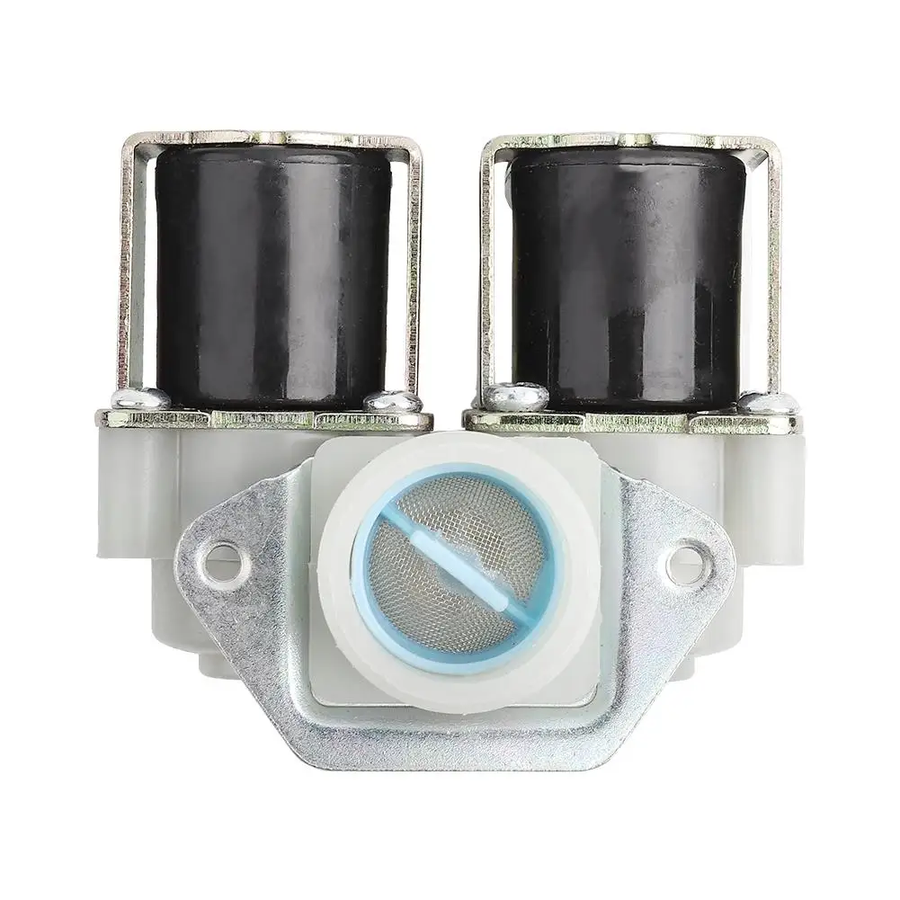 

12V DC Dual Head Water Inlet Solenoid for washing Machine DN20 G3/4, Normally Closed, 0 40°C