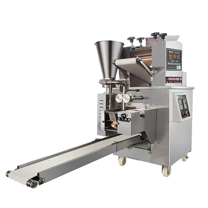 Low labor intensity automatic dumpling folding machine wonton big meat filling roll core motor making machine