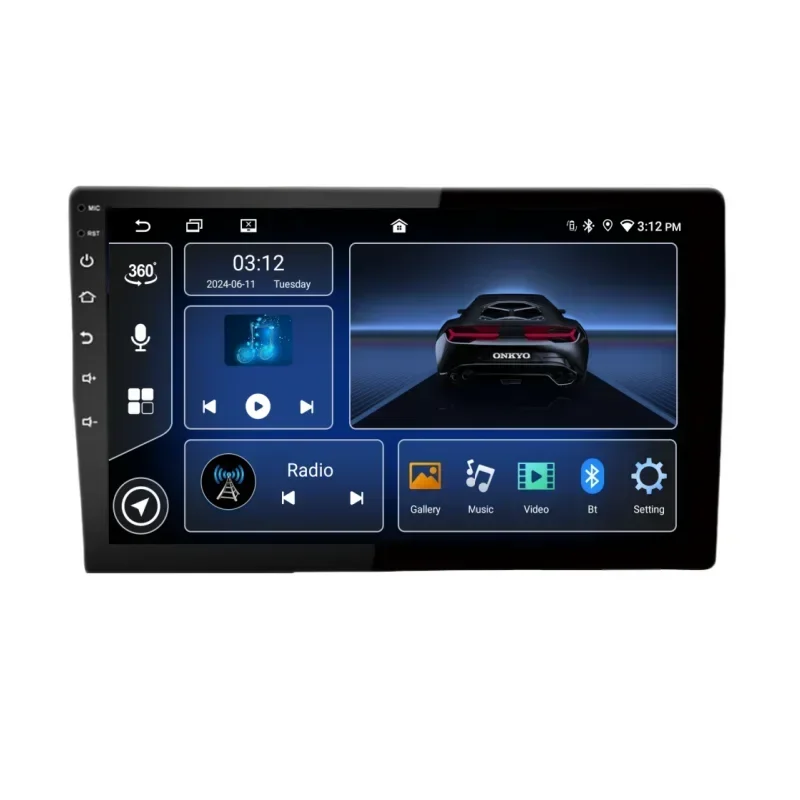 2025 Android Car Radio Dvd Player Screen Stereo o Navigator Gps Dsp 1 din Car-play 360 for Universal Car