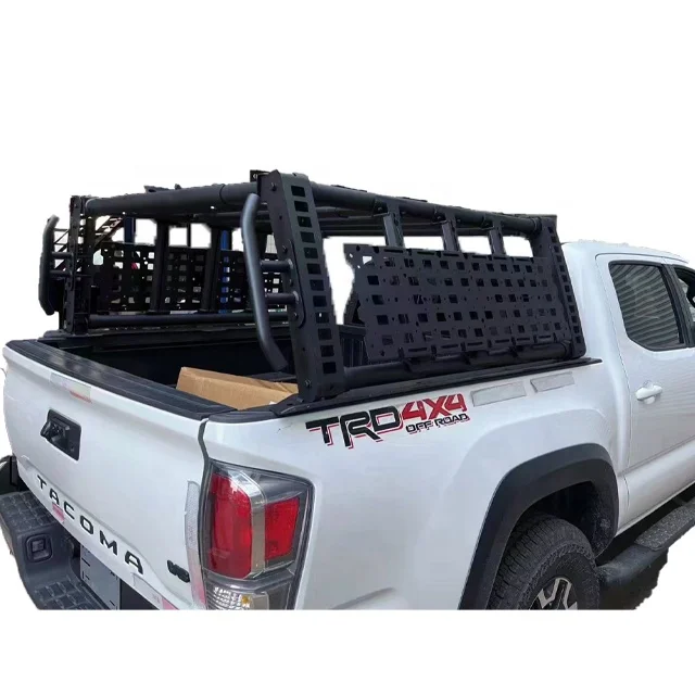 Universal 4x4 Aluminum Roll Bar Pickup Truck Expand Roll Bar Bed Rack for navara np300 hilux vigo revo damx range f150 ram1500