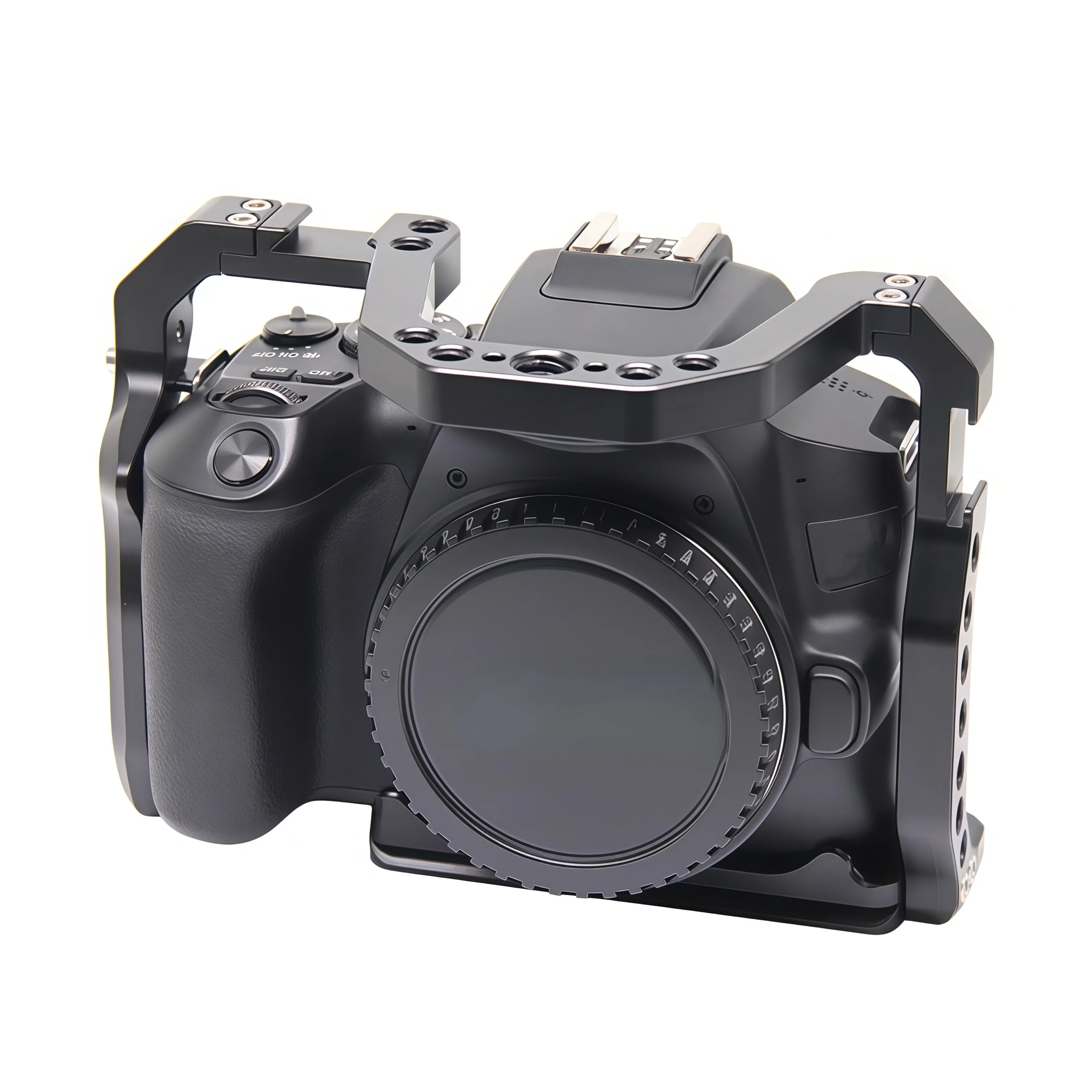 

Клетка для камеры с быстросъемным стабилизатором, совместимая с Canon 200DII 200D, для видеоблогов, защитная рамка для камеры