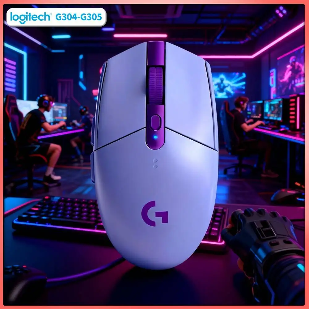 Logitech G304 Wireless Gaming Mouse 12000 DPI HERO Sensor LIGHTSPEED 1ms 9-Month Battery Accurate Position Gamers