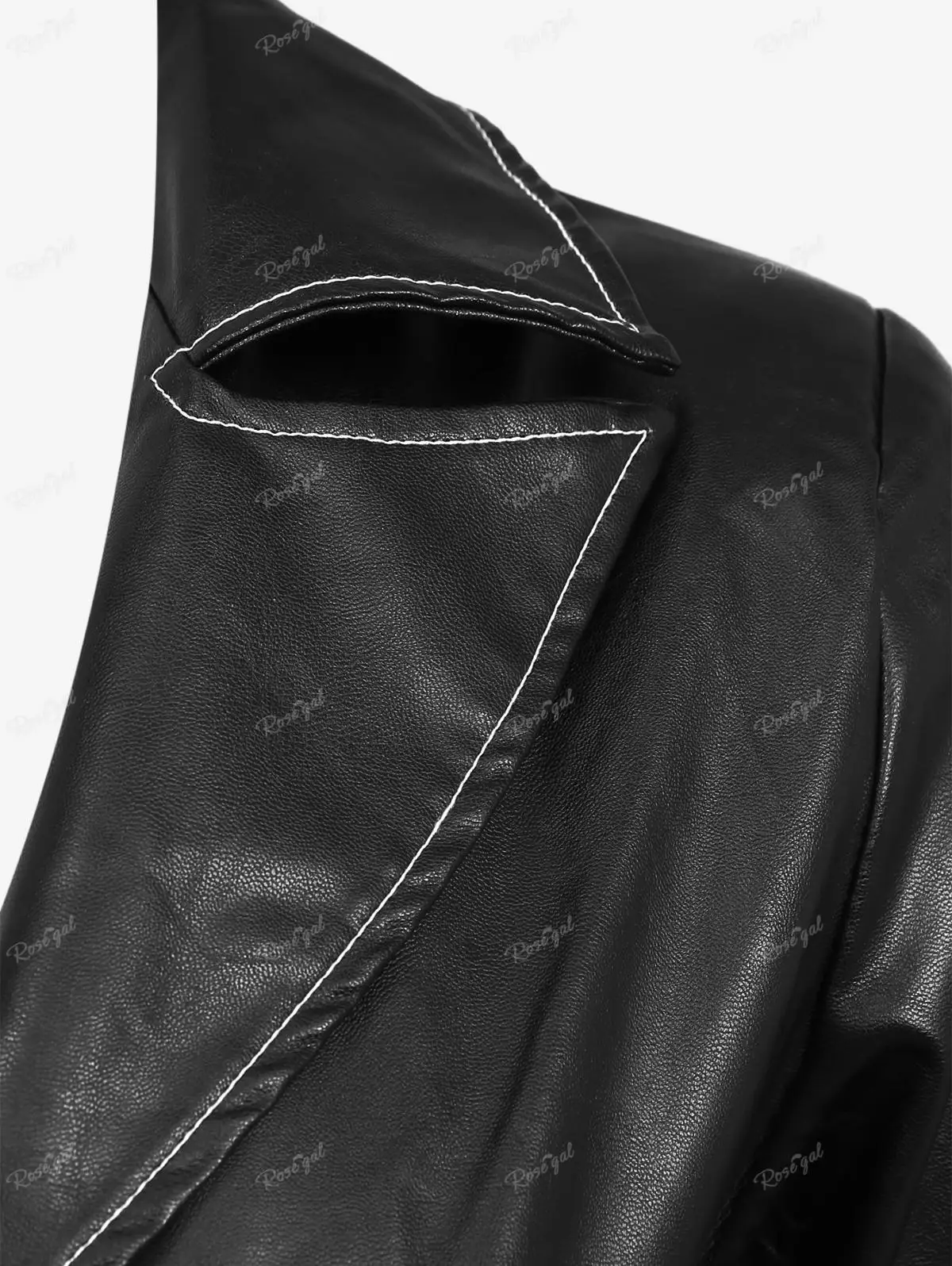 Abrigos góticos para mujer, cuello vuelto, Panel de PU, media cremallera, costura superior, corsé Peplum, abrigo de manga larga, prendas de vestir negras