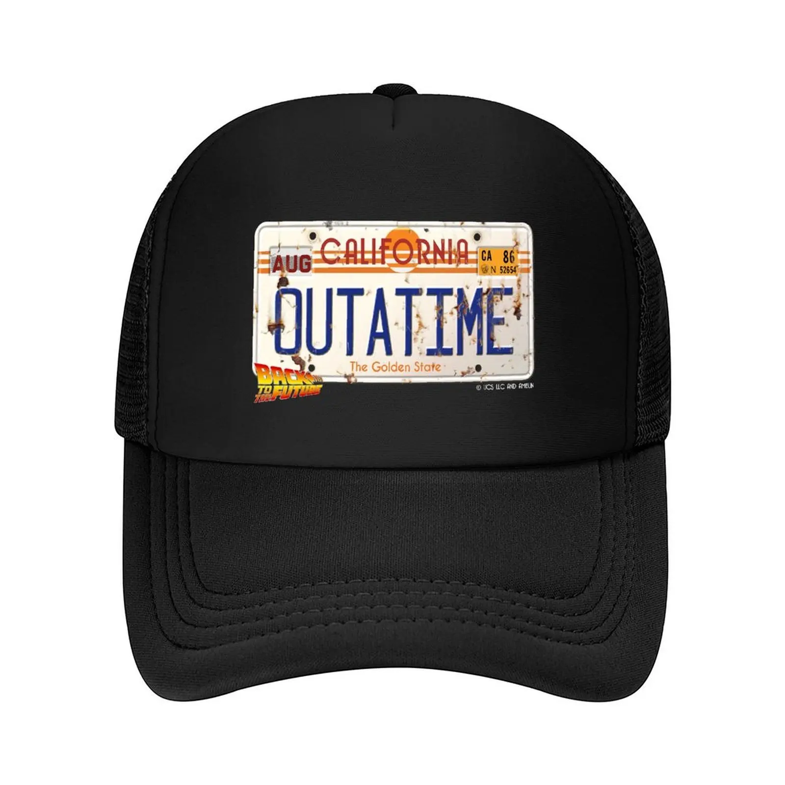 

BACK TO THE FUTURE - LICENSE NUMBER PLATE - TIME MACHINE CAR Baseball Cap fashionable Ball Cap Hat Beach Women's Beach Men's