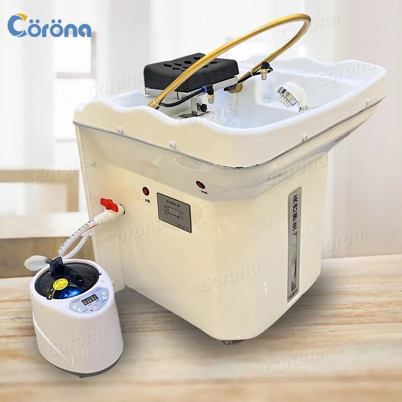 

Salon Furniture Head Spa Shampoo Bowl Hair Washing Hairdressing No Plumbing Portable Shampoo Bowl With Water Tank for Head Spa