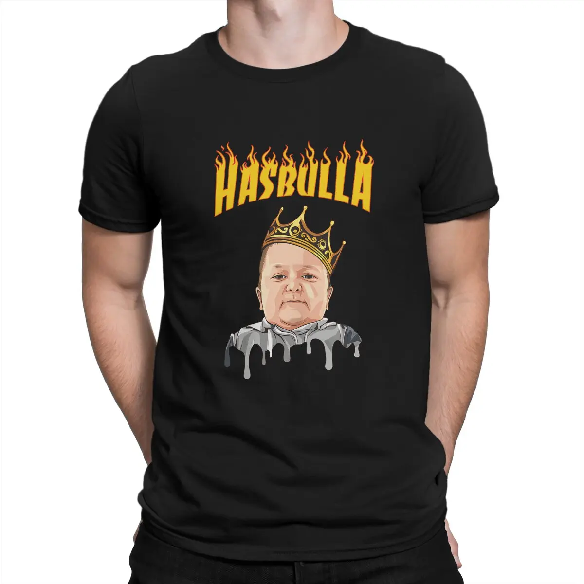 King Hasbulla TShirt For Men Hasbulla Magomedov Clothing Style Polyester T Shirt Soft