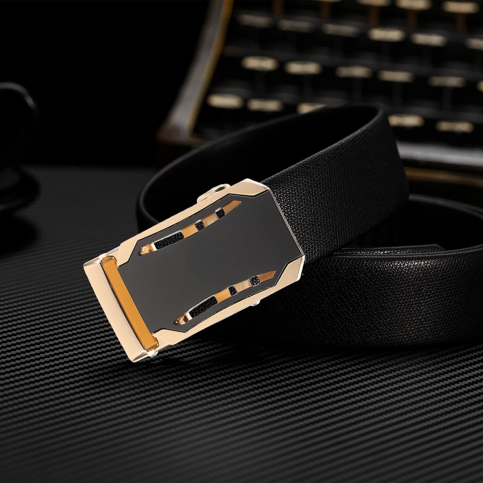 مشبك حزام بسقاطة للرجال مقاس 35 مم، مصنوع من سبائك الزنك المتينة، سهل الاستخدام وقابل للتبديل للأحداث الرسمية لرجل الأعمال #5