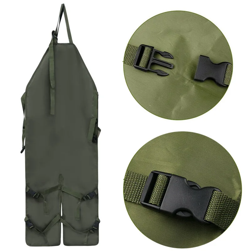 Gardening Pruning Multi Pocket Leg Warmer Apron Oxford Fabric Colorblocking Extra Long Apron ,waterproof garden,stain resistance