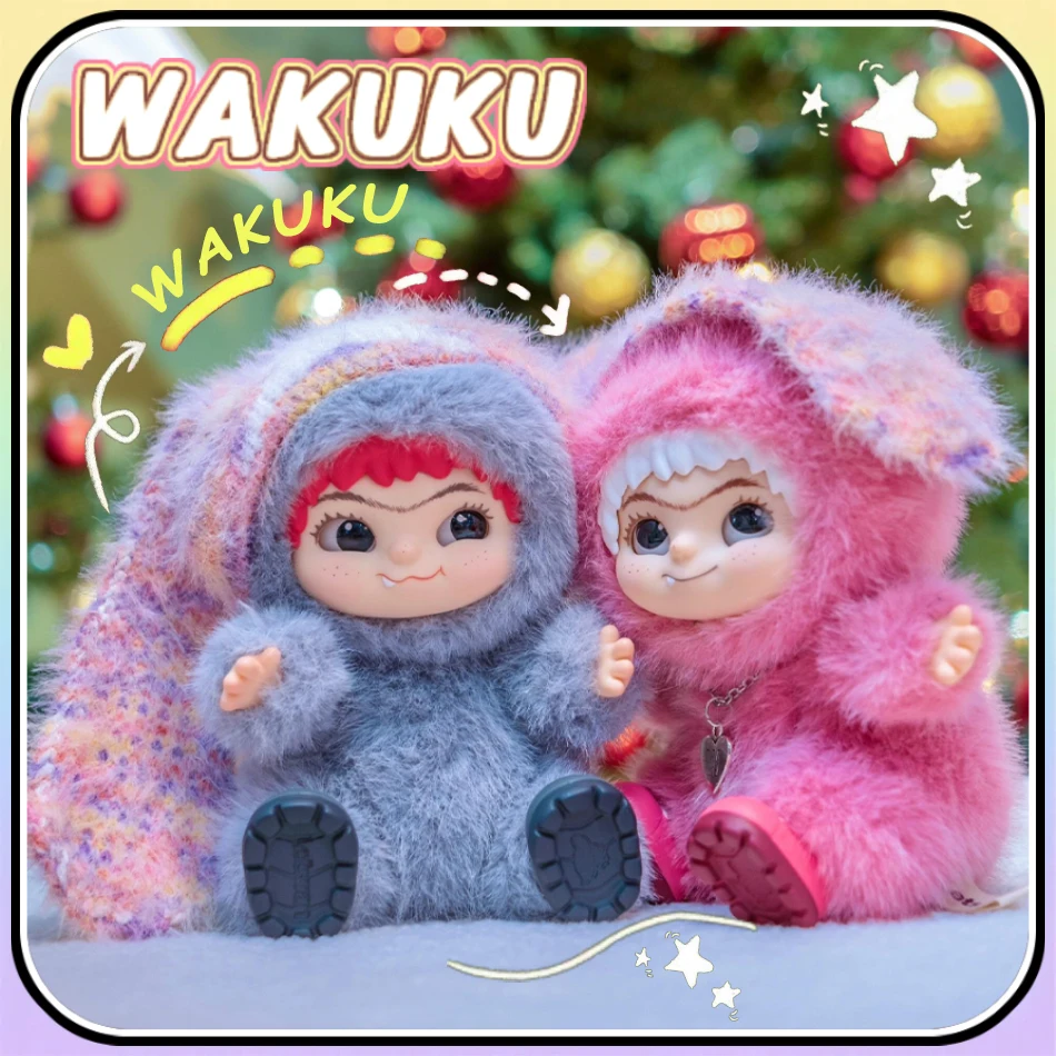 กล่องสุ่มของเล่นวากุกุสุดฮิต น่ารัก สนุกสนาน ตุ๊กตาแอคชั่นวากุกุ ของเล่นตุ๊กตาห้อยกระเป๋า พวงกุญแจ ของขวัญวันเกิดสุดเซอร์ไพรส์