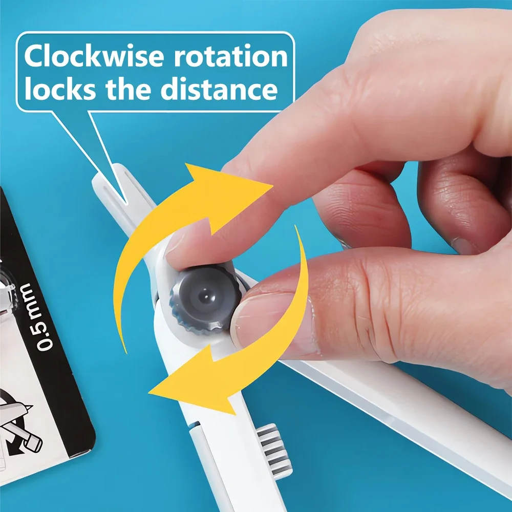 M&G Precision Lock Distance Circle Gauge 2B Lead Core (Student Drawing for Exams Stable and Accurate Drawing Circle Professiona