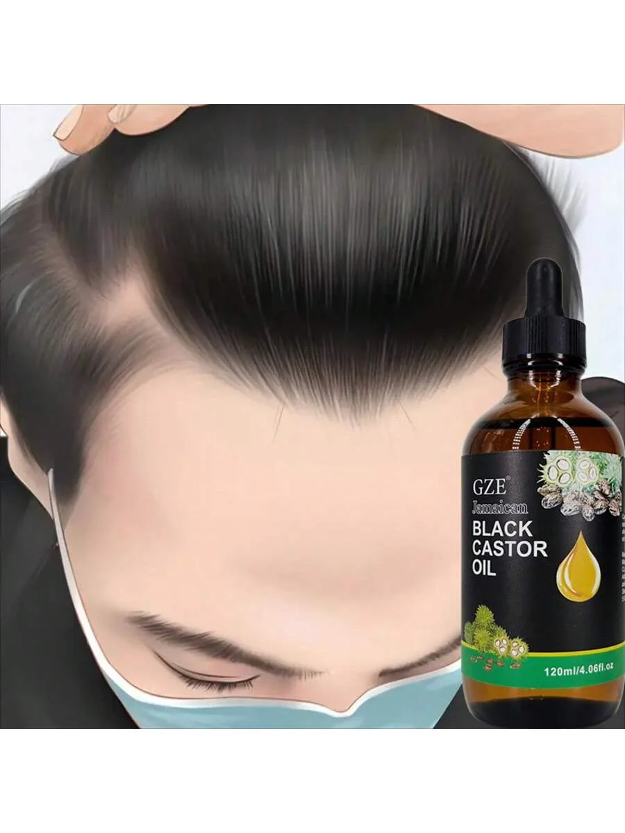 GZE Jamaican Black Castor Oil - Cold Pressed Hair Moisturizing for Hair, Lash & Eyelash Strength, Shine & Scalp Care view 3