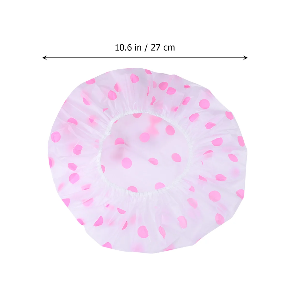 

3pcs Waterproof Shower Caps Elastic Plastic Bathing Hair Hats For Women Ladies Salon Use Reusable Travel Lightweight Heart