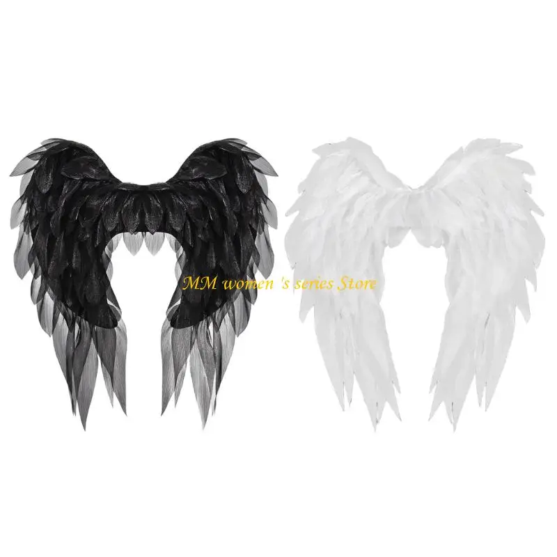 

Q39C Fashion Organza Wing Adjustable Adult Theater Cosplay Attires