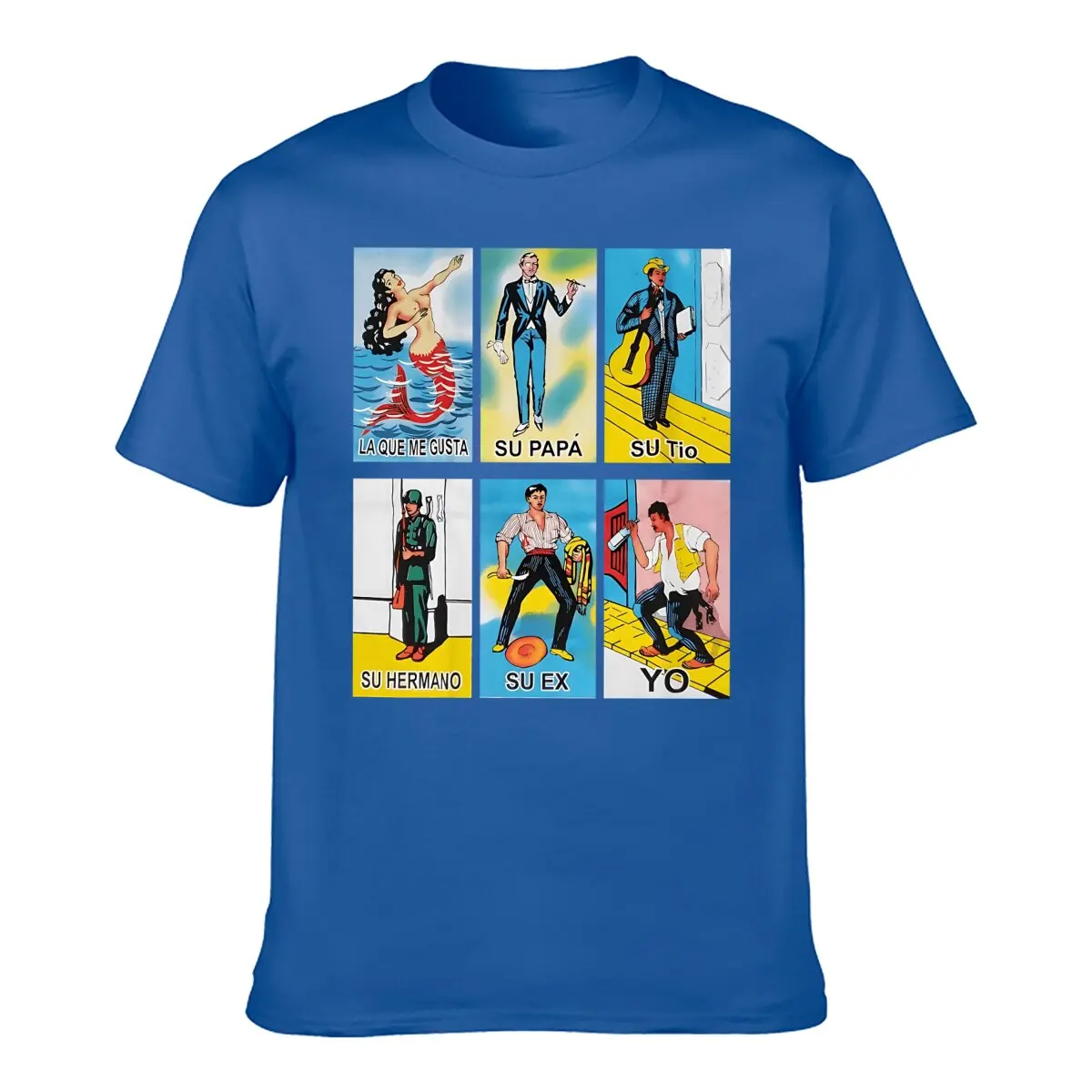 ユニセックスメクカンハートTシャツ、メンズサイズ、ユニセックススタイル、6プリント